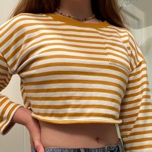 striped crop top